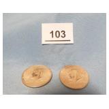 Kennedy Half Dollars 1964 x 2