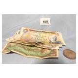 Bills / Coin from Canada x 5