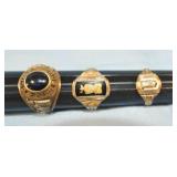 3 10k Class Rings - Enid & Waukomis
