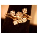 14K white gold Woman