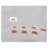 Indian Head Pennies x 7