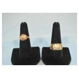 Mans Double Eagle Ring