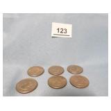 Susan B Anthony Dollar 1979 x 6