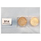 Peace Silver Dollars 1927, 1928