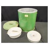 Duplex Fireless Cooker; 2-Stones; 1-Tin pan w/lid