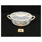 Currier & Ives "Horse & Buggy" Covered Casserole