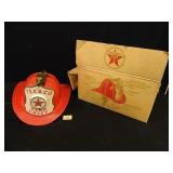 Texaco Fire Chief Helmet; Authentic Reproduction