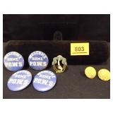 Military Pins and Buttons x 7