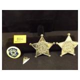 Sherriff Deputy Pins x 2, Junior Safety Pin