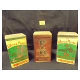 Cigar Tins P&H, Miles & Moser x 3