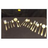 Silver-plate Silverware x 17
