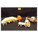 Tonka Trucks and Trailer