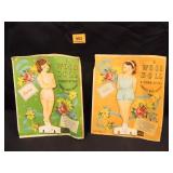 Whitman Wood Dolls x 2