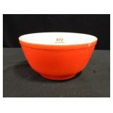 Pyrex Red Mixing Bowl; 3½" x 7" diam.
