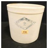 Pittsburgh Pottery Co. Stoneware Crock; 2 Gallon
