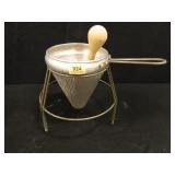 Viko Aluminum Sieve / Strainer, Stand, Pestle