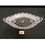 Crystal Serving Tray; Patterned Glass