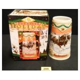 1996 Budweiser Holiday Stein; in original box