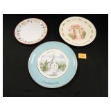 Avon Christmas Plates-(2); Avon Twentieth-(1)