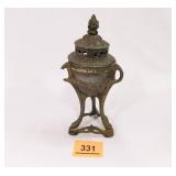 Incense Burner; Metal; Possibly Brass
