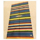Multicolored Blanket; Serape; 39½" x 77"