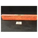 Waukomis Co-operative Supply Co. Wooden Level