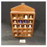 Thimble Display w/10 Thimbles; 6" x 9½"