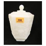 Anchor Hocking Fire-King Dish w/lid; Grape Décor