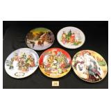 Avon Christmas Plates; Assorted