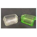 Glass Refrigerator Dishes - two
