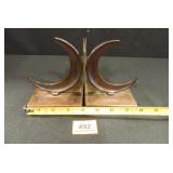 Bookends; Metal; Bronze Like