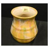 Ceramic Vase-Multicolored; Marked "H"