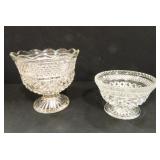 Glass Pedestal Bowls (2)