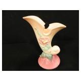 Hull Woodland Cornucopia Pink Vase