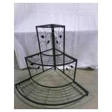 Metal Corner Plant stand-34" tall 42" wide