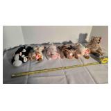 Beanie Baby; Lamb, Cow, Pig, Kitten, Horse, Bear
