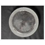 Anchor Hocking Miss America pattern Cake Plate