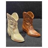 2 Frankoma Pottery boots