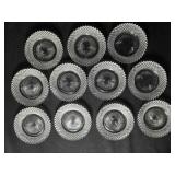 11 Anchor Hocking Miss America Coasters