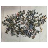 Assortment of 1:72 scale paintable action figures