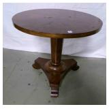 Round Wood Pedestal Table-30" diameter 28" tall