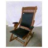 Wood Frame Rocker Victorian Antique 24" x 38"