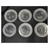 6 Salad Plates; Anchor Hocking Miss America