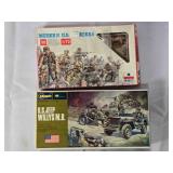 2 model kits of USA soldier Action Figures