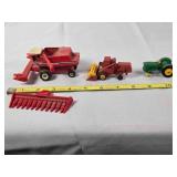 3 Die-cast farm implements