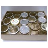 15 Wide Mouth pint canning jars Kerr Mason Ball