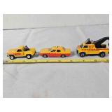 3 DIe-cast metal replica vehicles