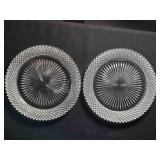2 Anchor Hocking Miss America Serving Platters
