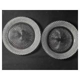 2 Anchor Hocking Miss America Serving Platters