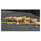 Schleich Farm Animals; Longhorn bull, ducks